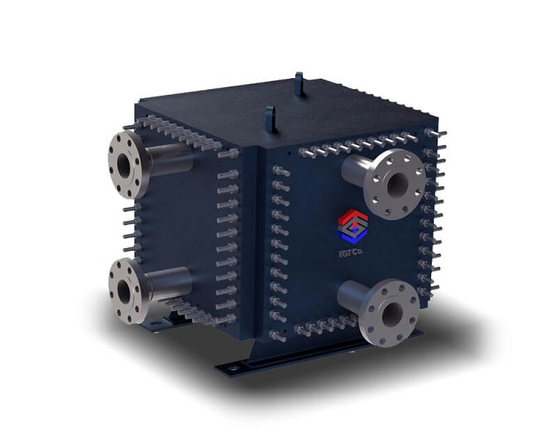 مبدل حرارتی جوشی - نوع بلاک - مدل TahaBloc-50